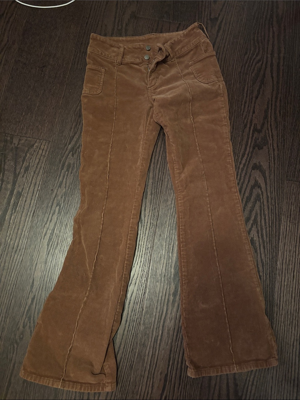 Brandy Melville Brown Corduroy Flared Jeans